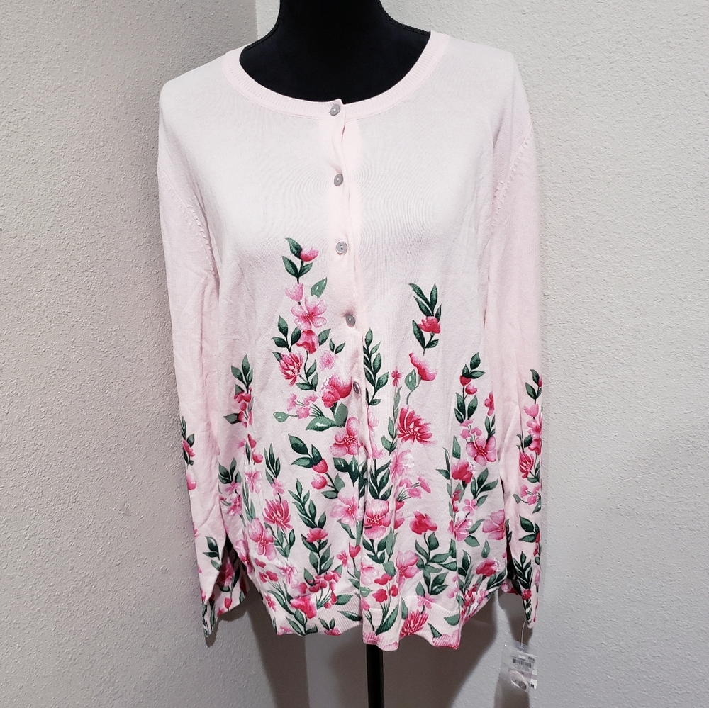 KAREN SCOTT Cardi sweater